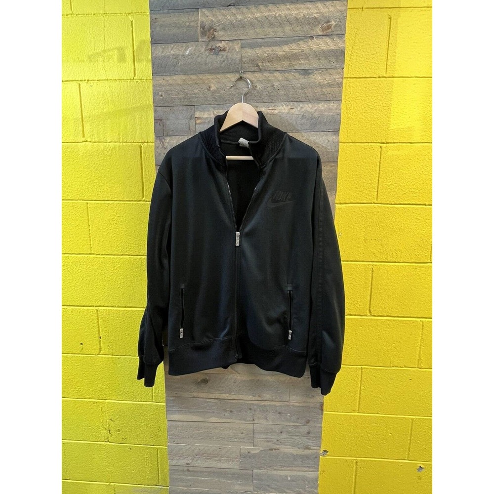 Retro Nike L Sportswear HBR Black Full Zip Track Top 510131-013 XL